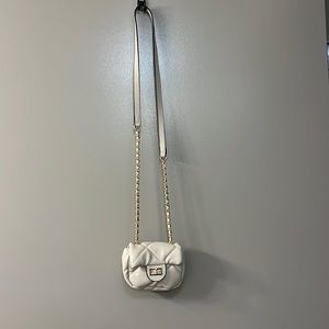 Cream over the shoulder purse